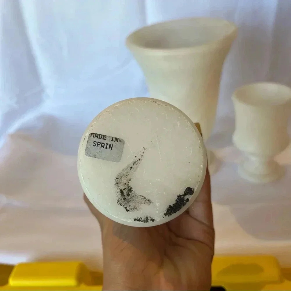Soapstone Chalice and Goblet Set Made In Spain - Picture 4 of 4